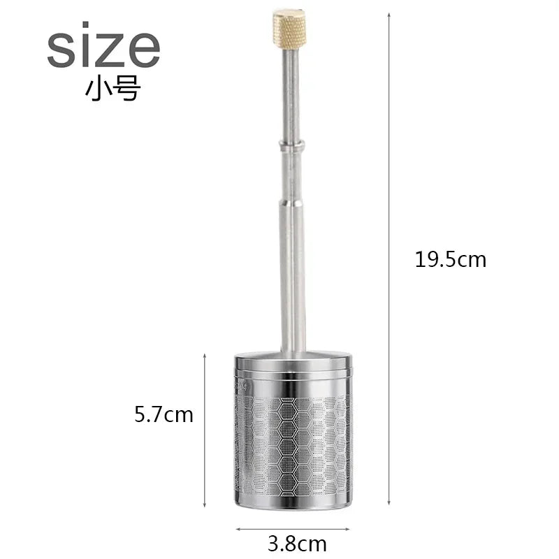 Portable Press Release Coffee Tea Mixer Reusable Bar Tool
