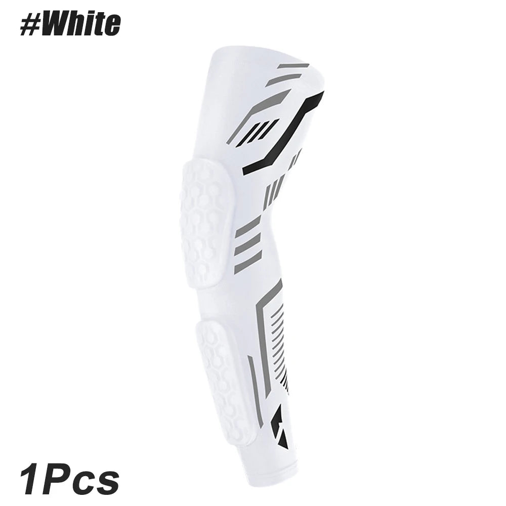 1 Pc Sports Padded Arm Sleeves Protective Compression Elbow Pad