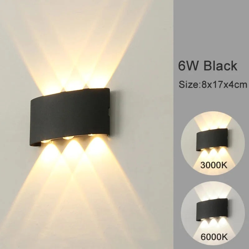 Modern LED Wall Lights White up down Indoor Outdoor Decor