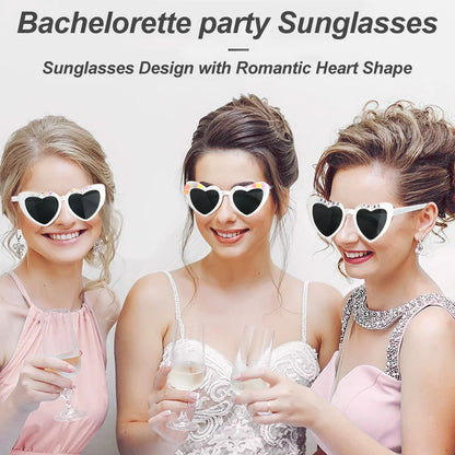 Heart Shaped Sunglasses Wedding Bride Bridesmaid