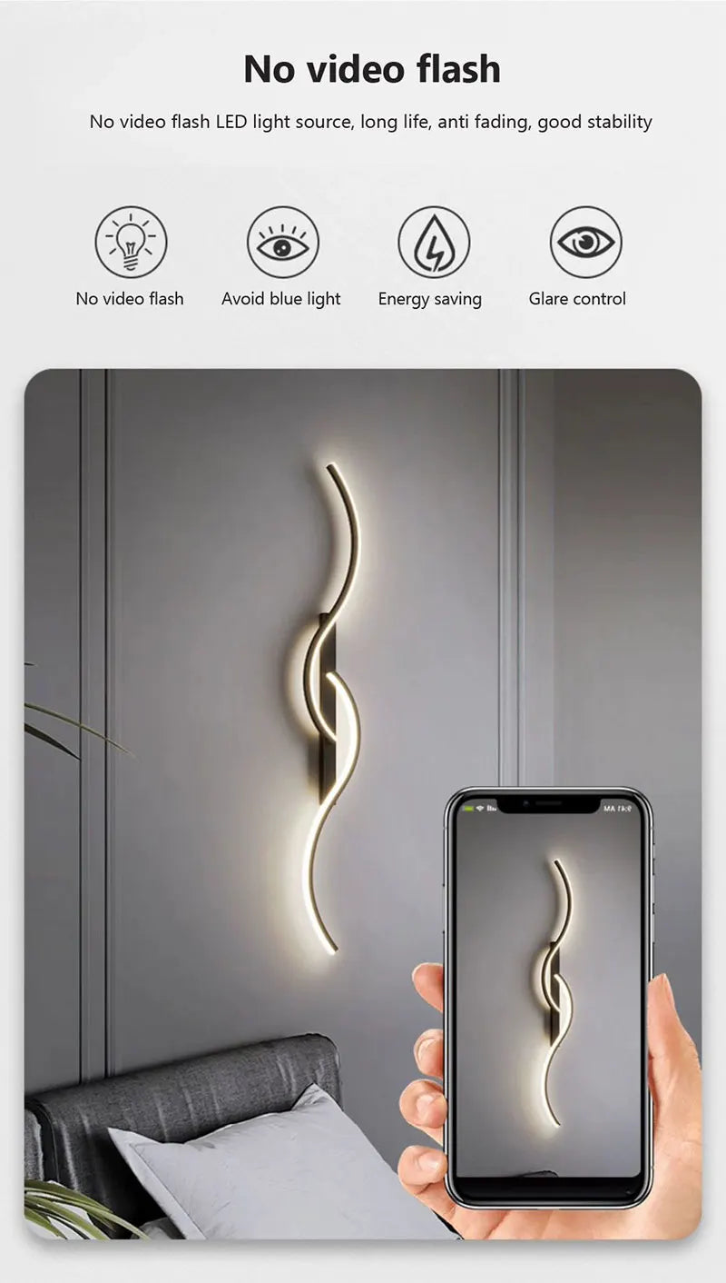 Minimalist Bedroom LED Wall Lamps Decor Wall Lights