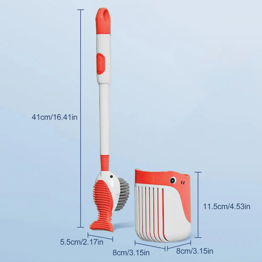 Squirt Whale Toilet Brush 360-Degree Cleaning Brush