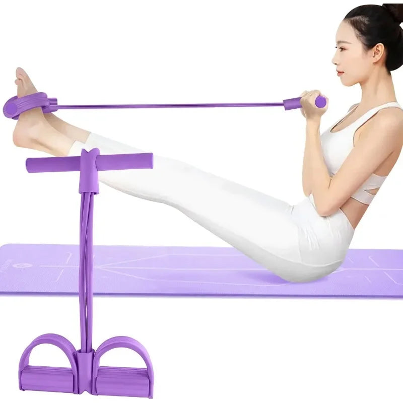 4-Level Resistance Band Tensioner with Non-Slip Handles