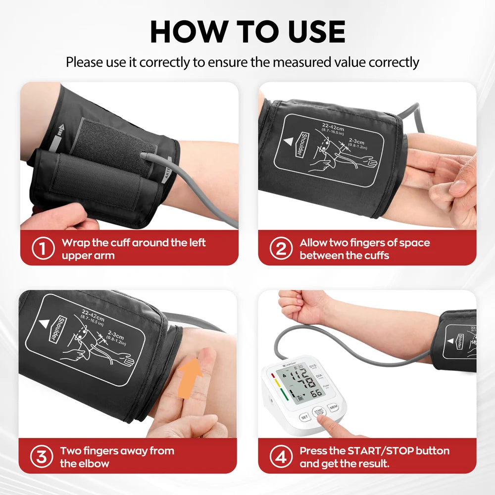 Blood Pressure Monitor Tensiometer Digital BP Measuring
