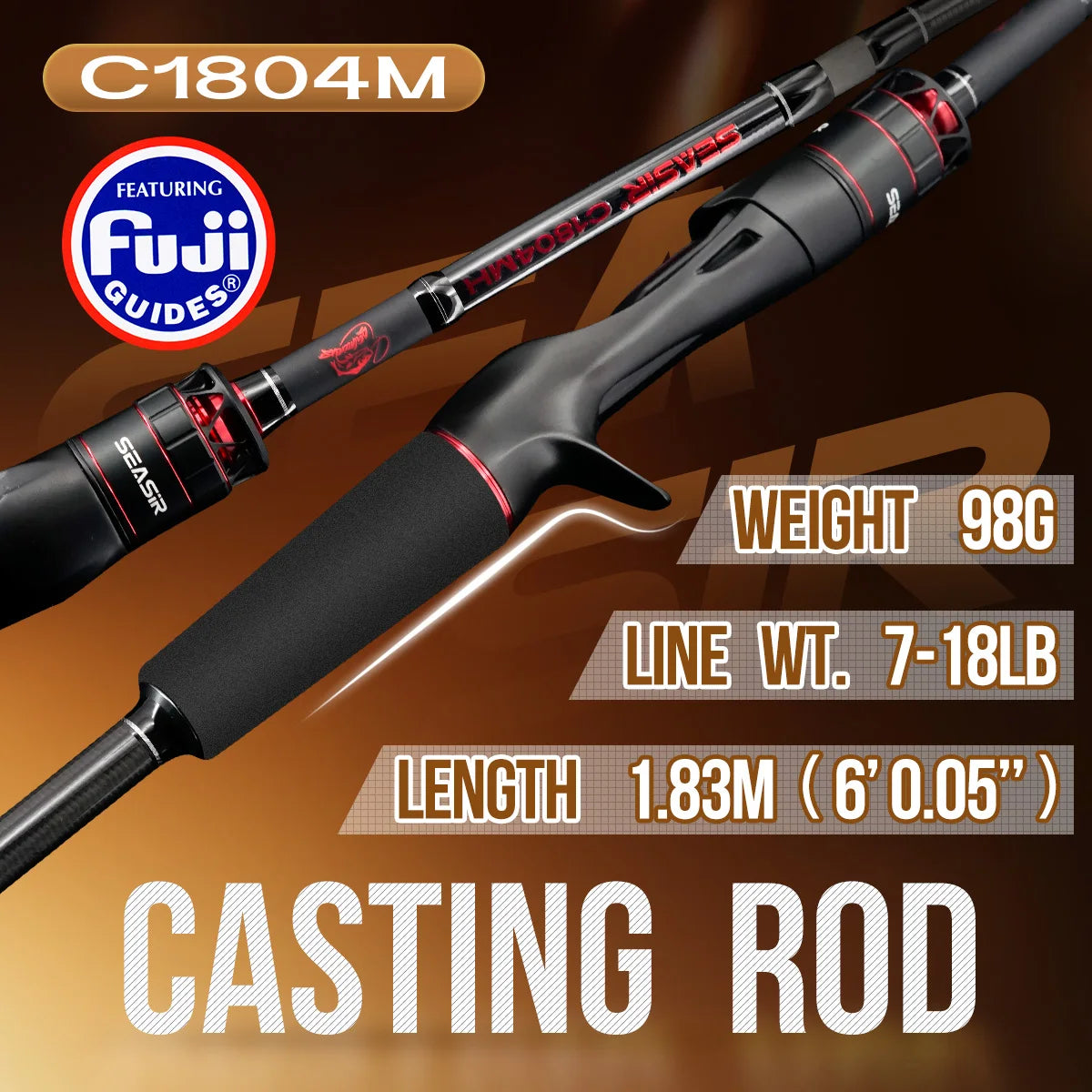 Seasir Salminus XF M/MH Spining & Casting Fishing Rod