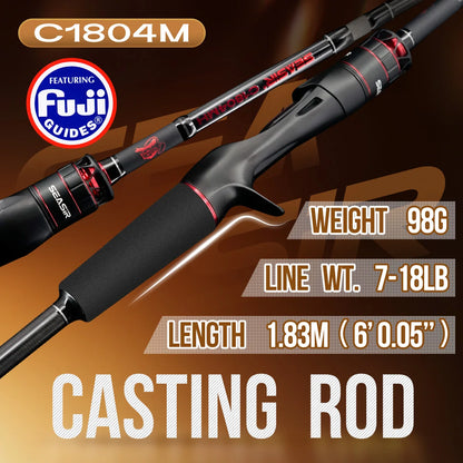 Seasir Salminus XF M/MH Spining & Casting Fishing Rod