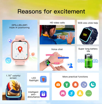 New Z30 Children's Smart Call Watch SOS Waterproof Watches