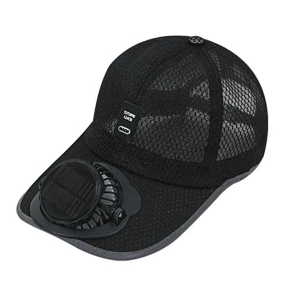 Breathable Sunhat with Solar Fan Sun Block Baseball Hat