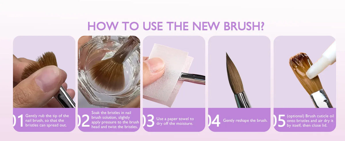New High Quality Kolinsky Acrylic Nail Brush Nail Tool