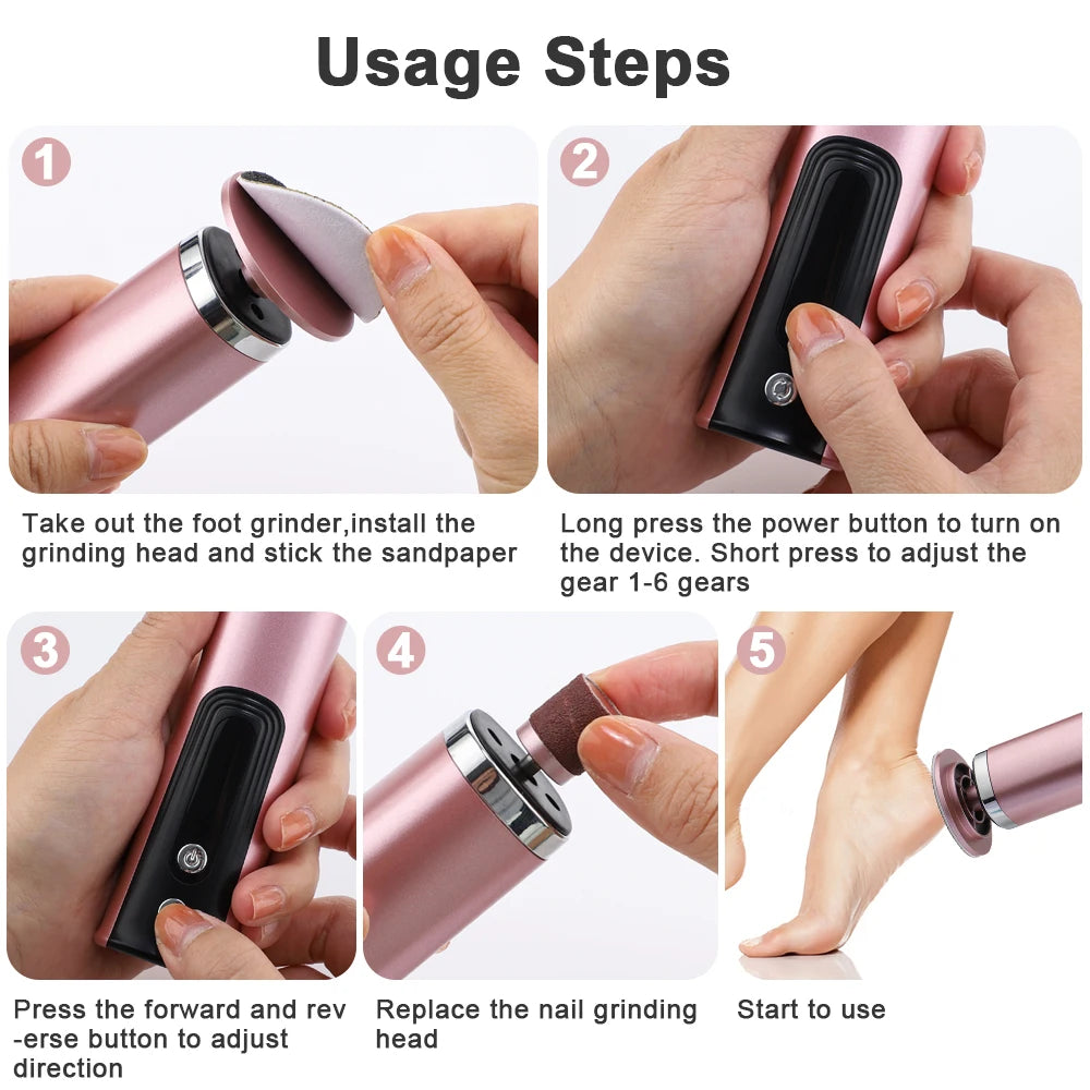 Electric Foot Callus Remover Foot Care File Heels