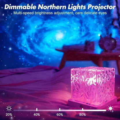 Rechargeable Shower Lamp with 16-Color Wave Projector