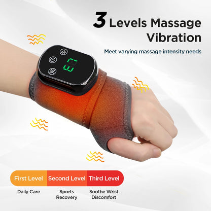 Electric Heating Wrist Massager 5 Levels Hot Compress