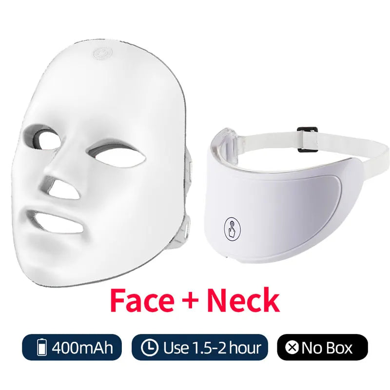 LED Face Neck Mask Rechargeable LED Photon
