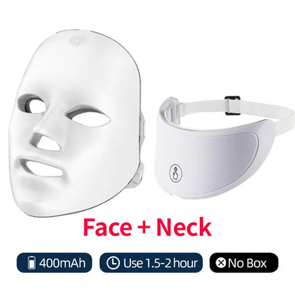 LED Face Neck Mask Rechargeable LED Photon