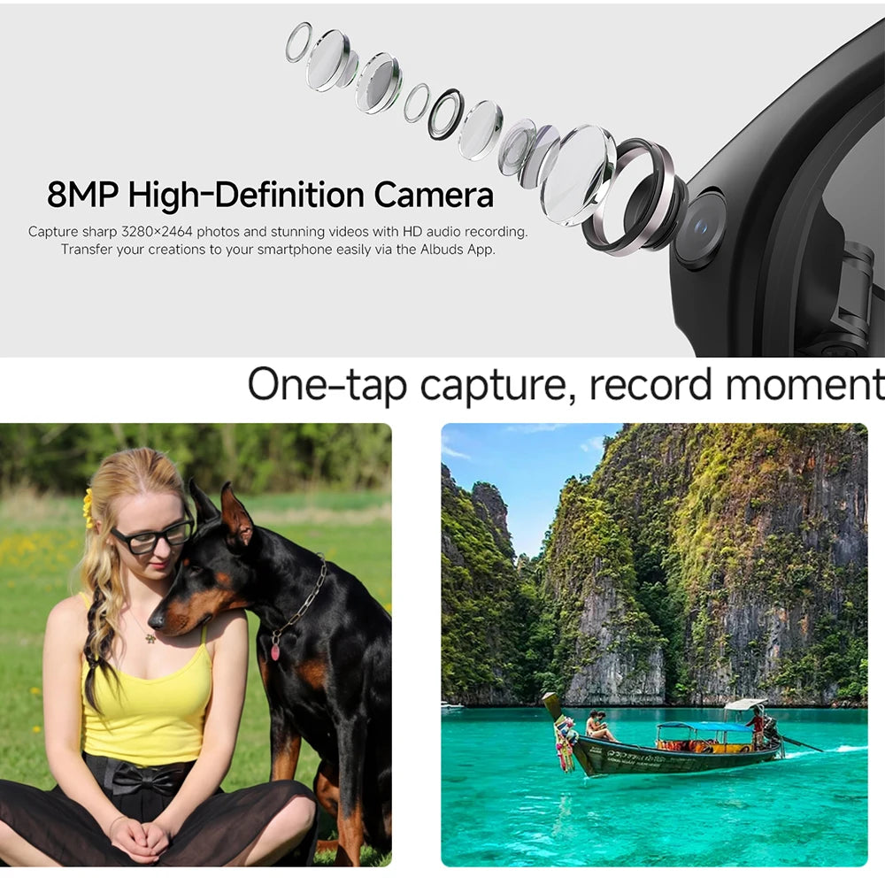 New HD5-ultra AI Smart Glasses AI Real-time Translation