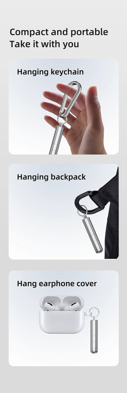 2 in 1 SIM Card Tray Removal Tool Portable Mini Keychain