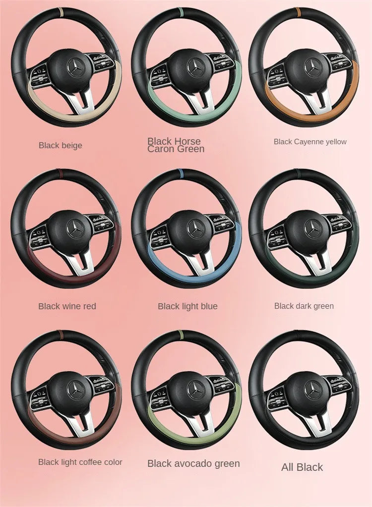 All-Nappa Leather Steering Wheel Cover Leather
