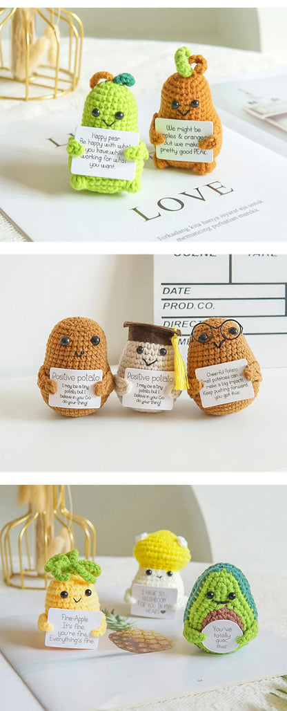 Positive Energy Potato Doll Home Decoration Mini Plush Knitting Wool