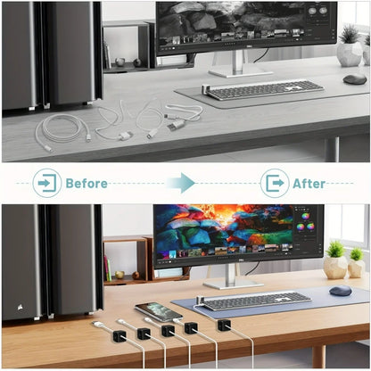 Organizer Adjustable Magnetic Cable Clips Cable Cord Holder