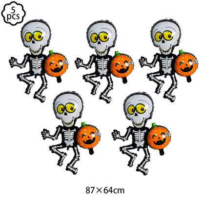 Halloween Balloon Decoration Halloween Black Spider Balloon Giant Skull Skeleton Balloon