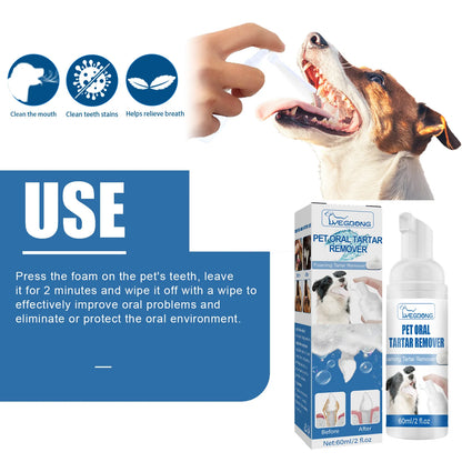 Pet Oral Spray Dental Dirt Remover Cat Teeth Cleaning Breath Freshener