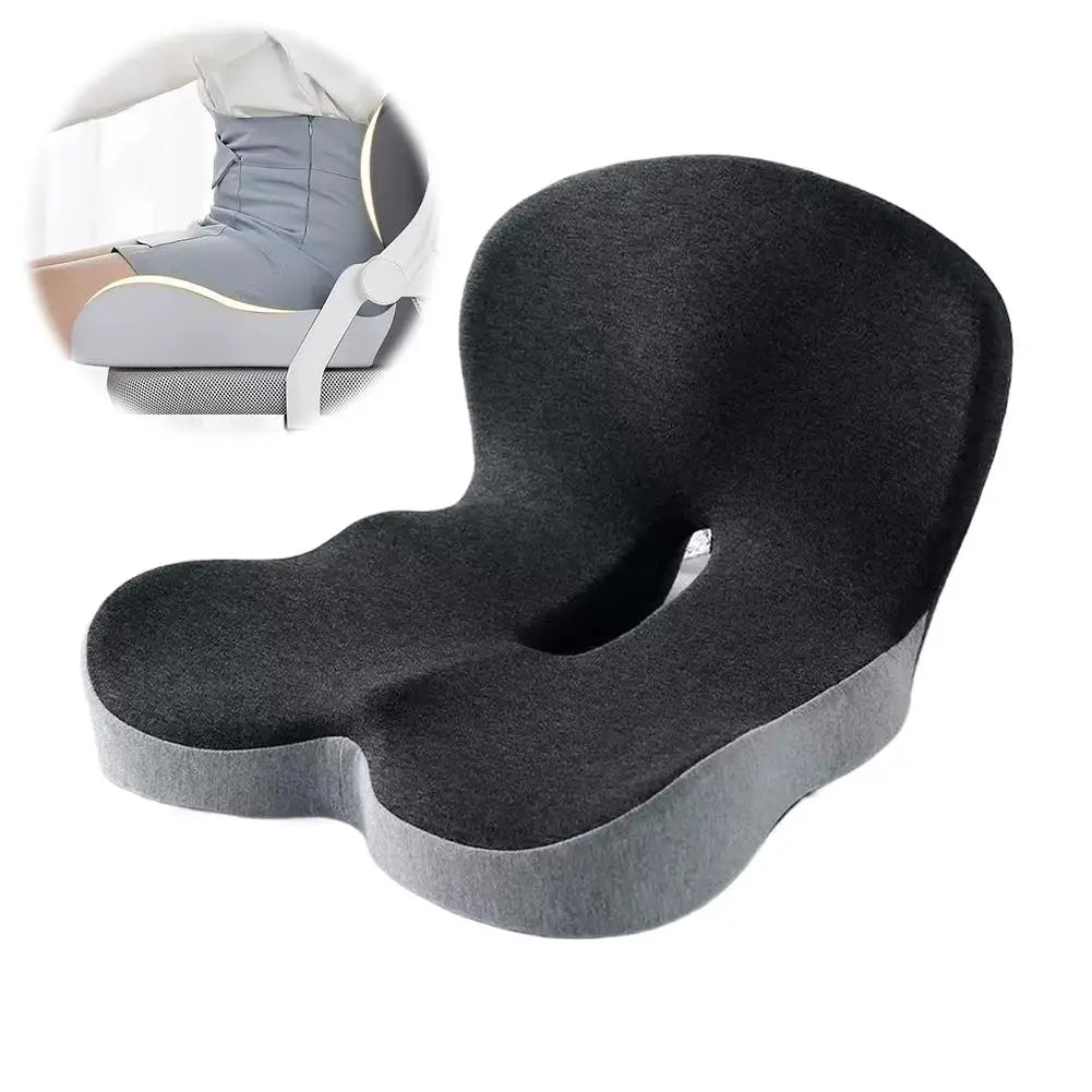 Memory Foam Car Seat Cushion Lumbar Support Ergonomic