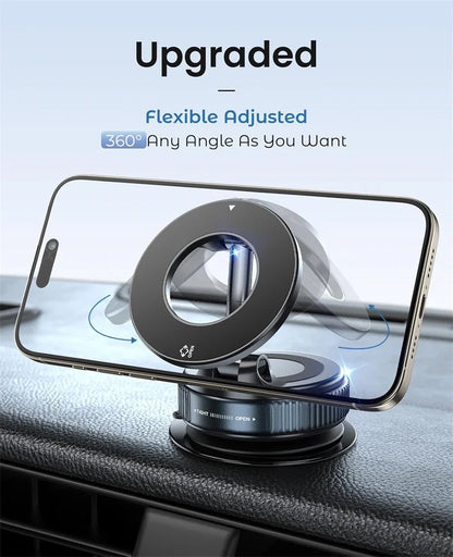 Car Mount Electric Vacuum Magnetic Holder Foldable Suction Stand