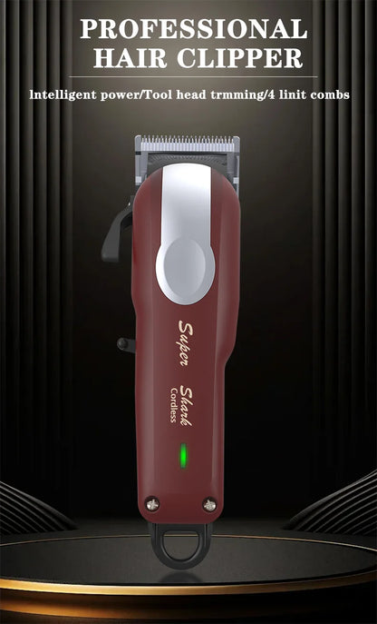 Professional Hair Clipper Lithium Battery Trimmer