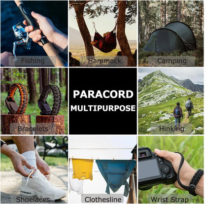 9 Core 650lb Paracord 100m Dia.4mm Military Standard