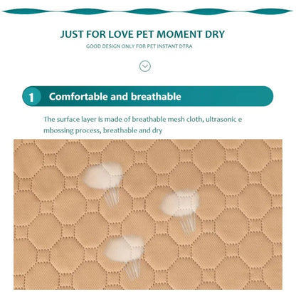 Reusable Dog Pee Pad Blanket Absorbent Diaper Washable