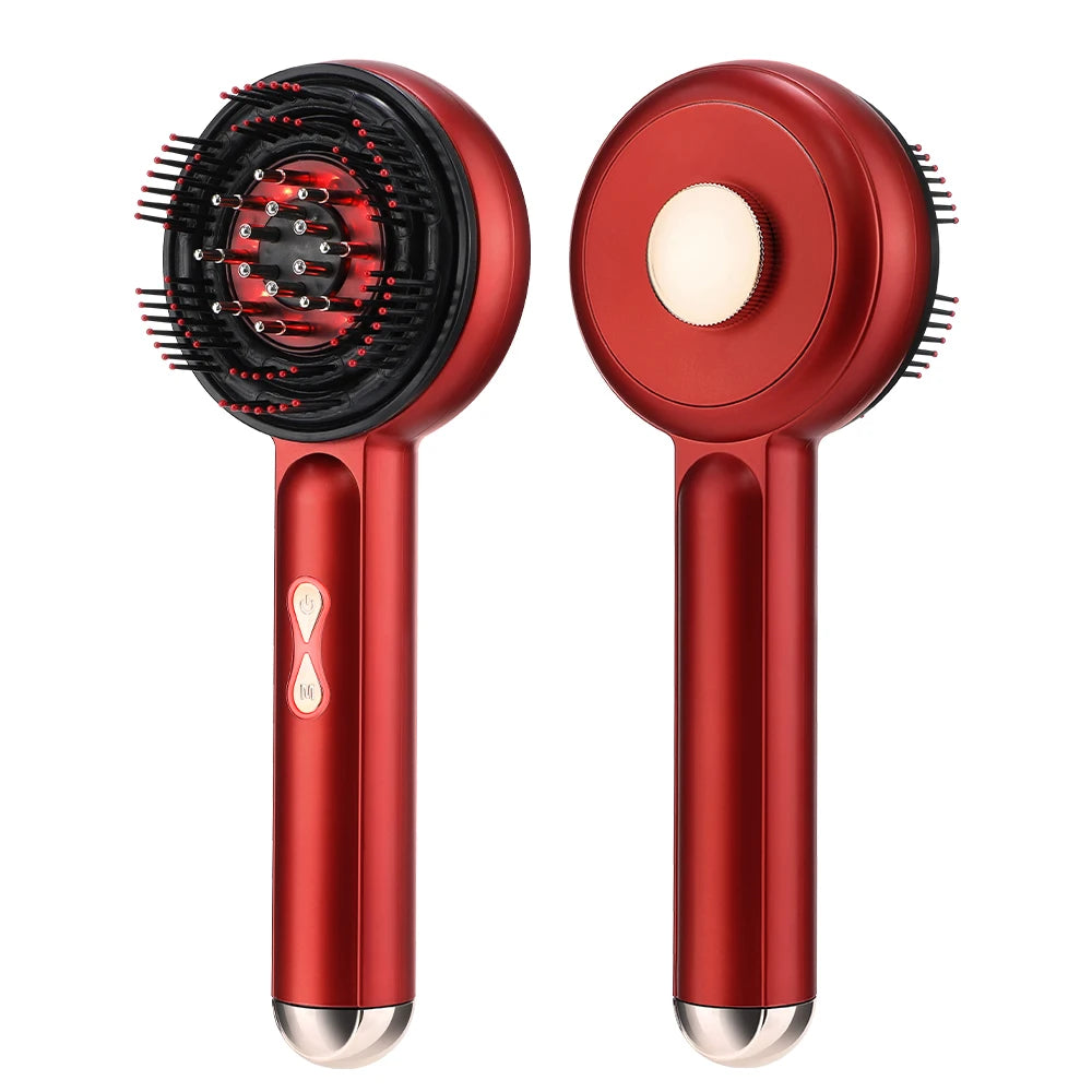 Electric Massage Comb Vibration Red Light Therapy Hair Growth