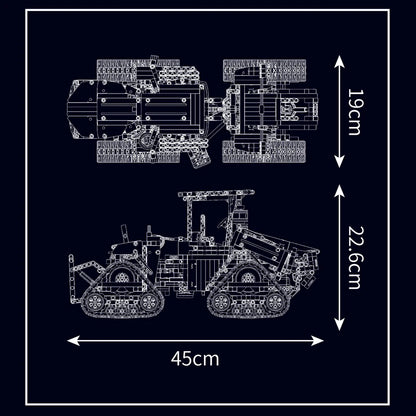 King 18020 Technical Car Toys Pneumatic Crawler Tractor