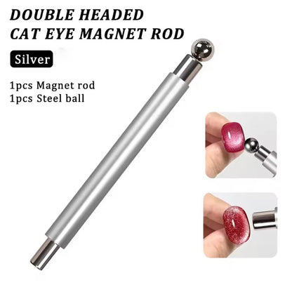 3 In 1 Dual Headed Cat Eye Nail Art Magnetic Stick