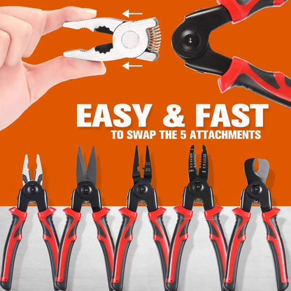 Multifunctional Replaceable Electrician Pliers Wire Cutting Pliers