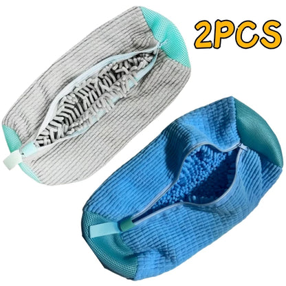Shoe Washing Machine Bag with Liquid Shoe Brush Set