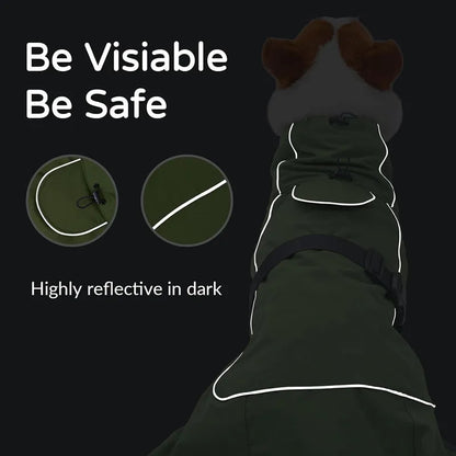 Dog Raincoat Windbreaker for All Dog Sizes Waterproof