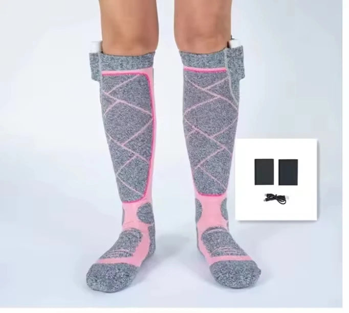 USB Rechargeable Electric Heated Socks 3 Heating Modes