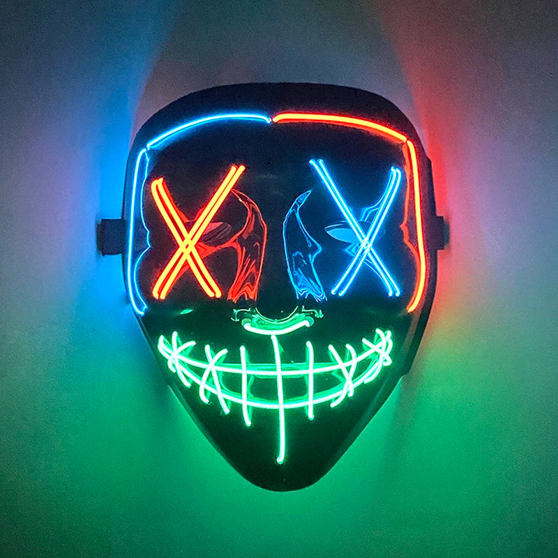 Halloween Party Supplies Luminous LED Purge Mask