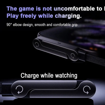 Fast Charging Foldable Bracket Data Cable 2-in-1 Data Wire