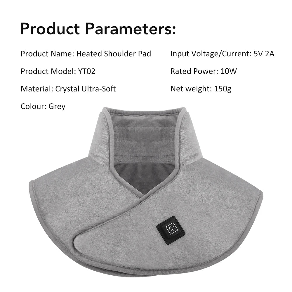 Electric Heating Shoulder Neck Pads Cervical Shawl Massager
