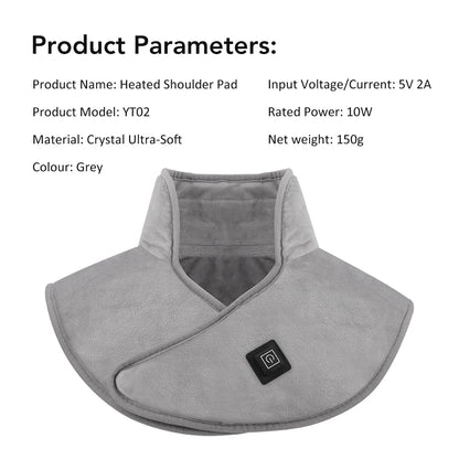 Electric Heating Shoulder Neck Pads Cervical Shawl Massager