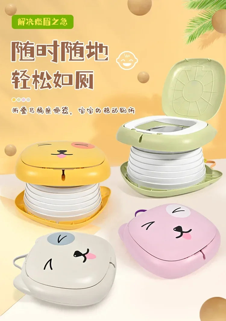 Portable Kid Boy Girl WC Toilet Seat Pot Kids Folding Toilet