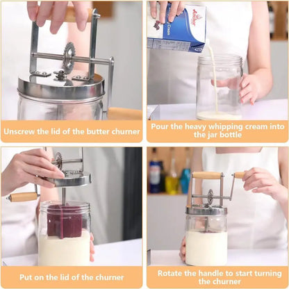 Butter Maker Mason Jar Butter Churner Cream Mixer