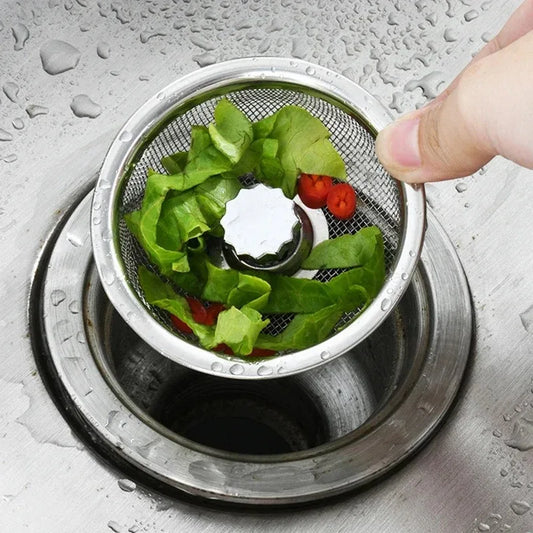 Kitchen Sink Stainless Steel Filter Sewer Mesh Strainers