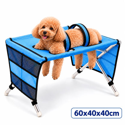 Pet Bathing Hammock Stand Foldable Dog Cat Grooming