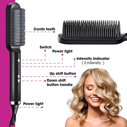 Portable Multi Electric Hair Brushes Hair Straightening