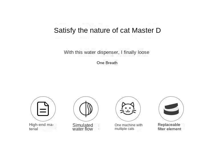 Pets Water Fountain Auto Filter USB Electric Drinker Bowl