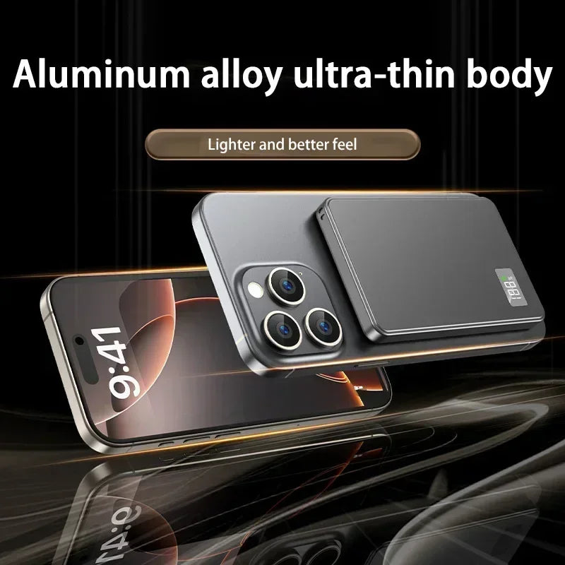 Wireless Magnetic 500000mAh Power Bank Fast Charging