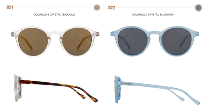 Retro Circular Polarized Sunglasses Vintage