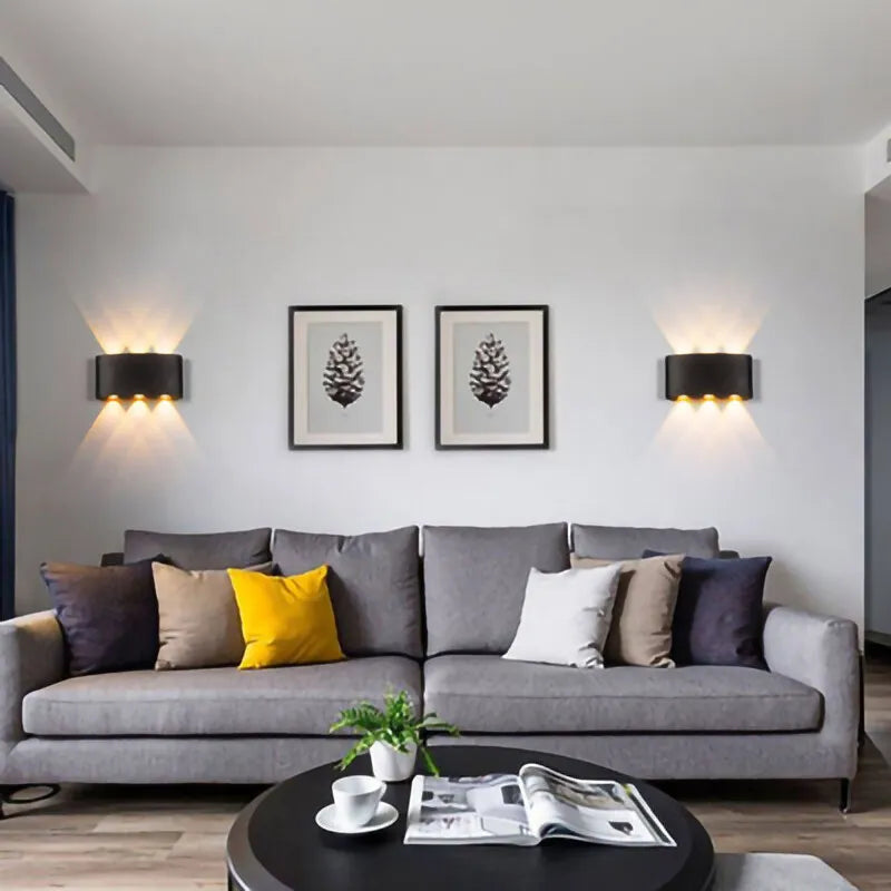 Modern LED Wall Lights White up down Indoor Outdoor Decor